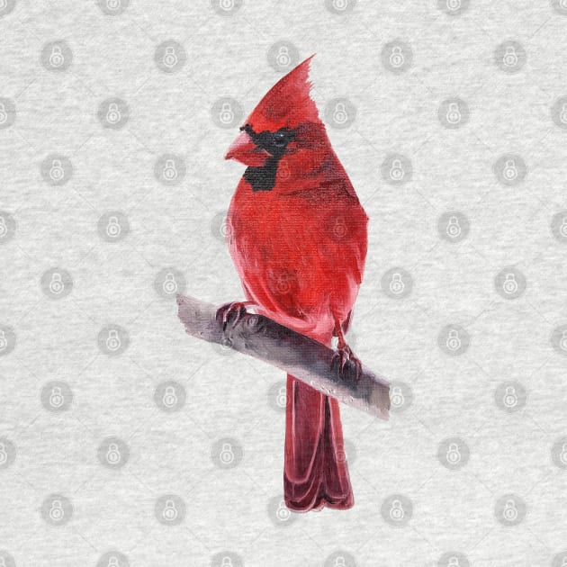 Cardinal - bird painting by EmilyBickell